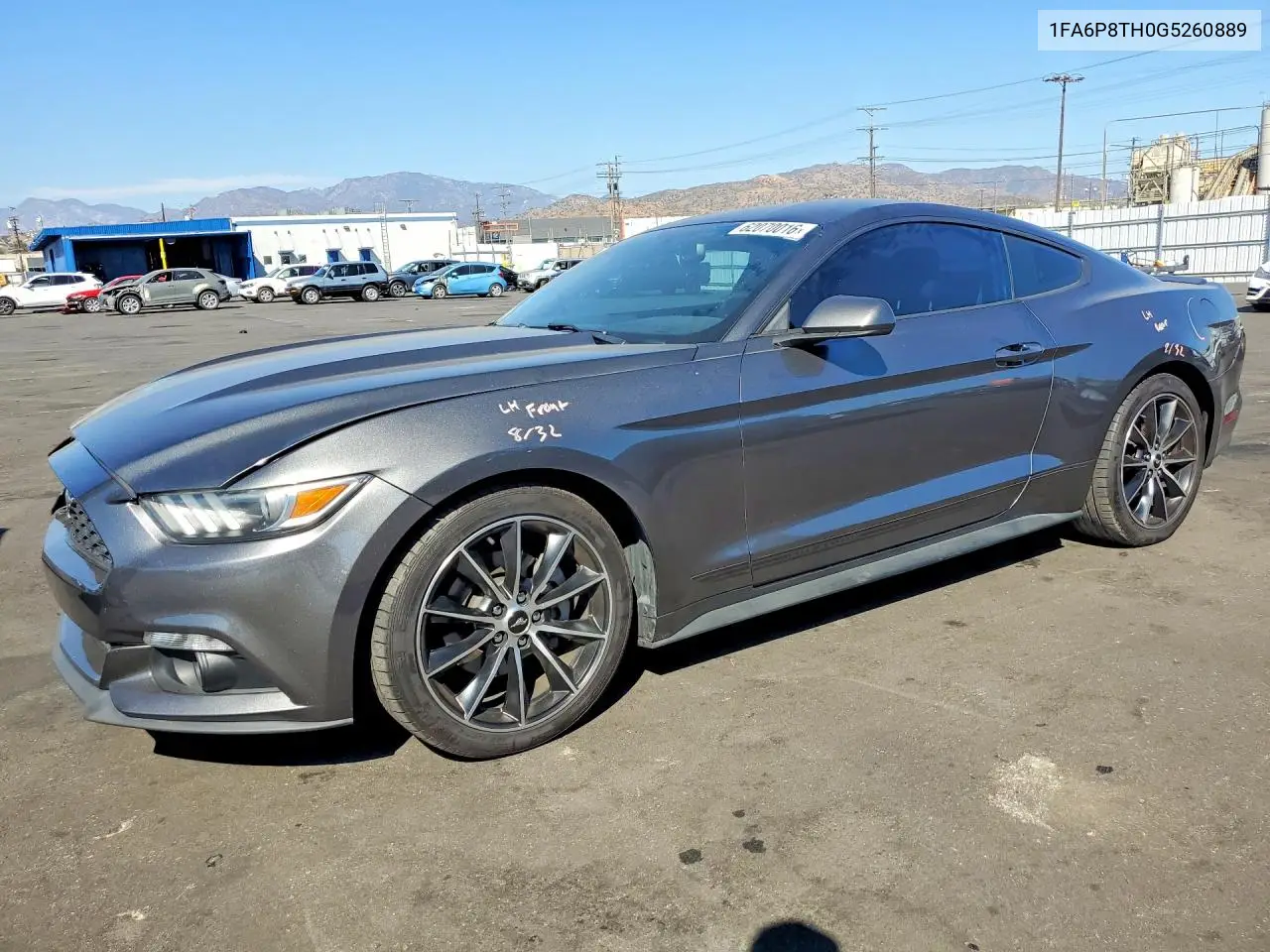 2016 Ford Mustang Base VIN: 1FA6P8TH0G5260889 Lot: 62070016