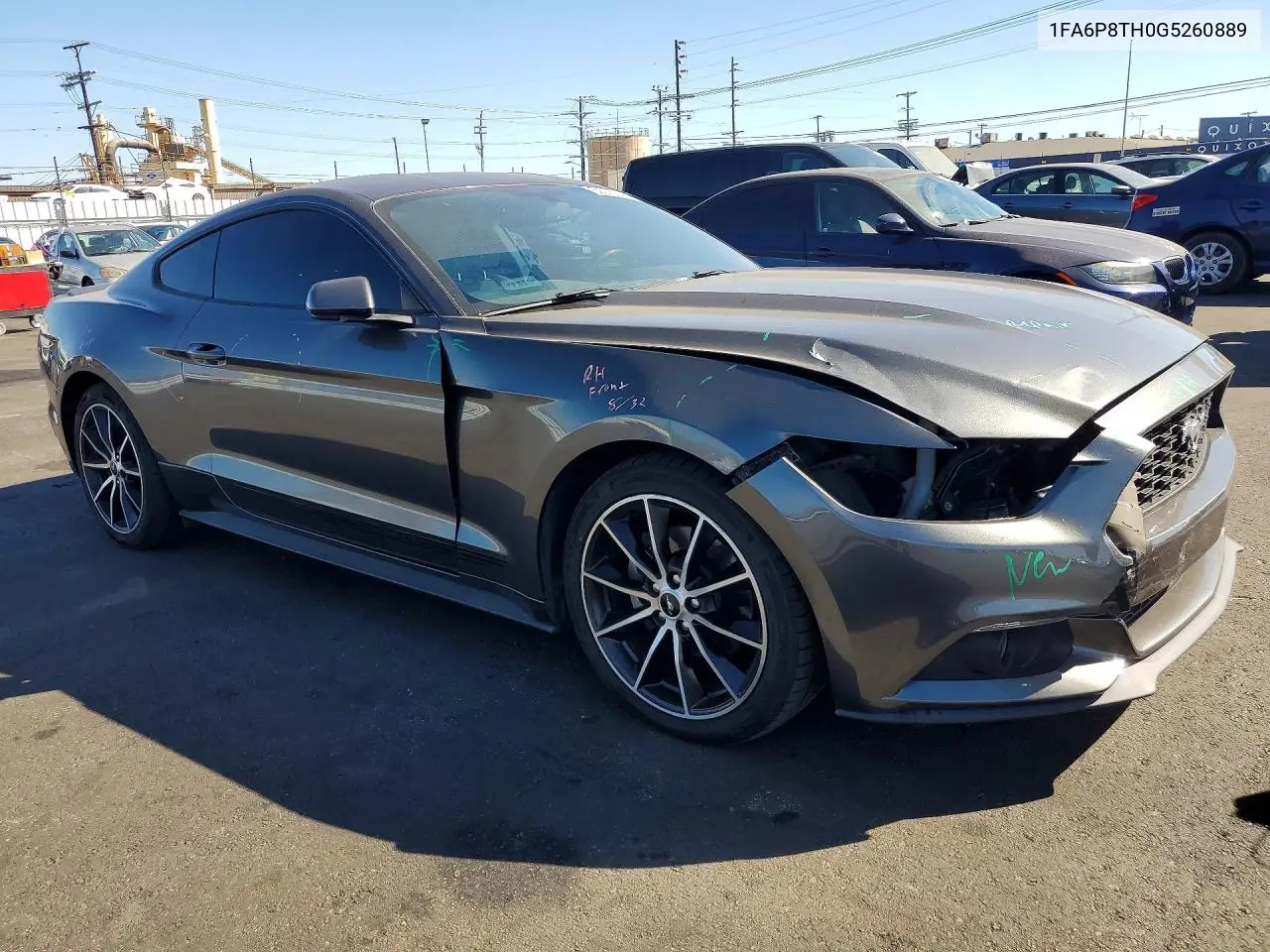 2016 Ford Mustang Base VIN: 1FA6P8TH0G5260889 Lot: 62070016