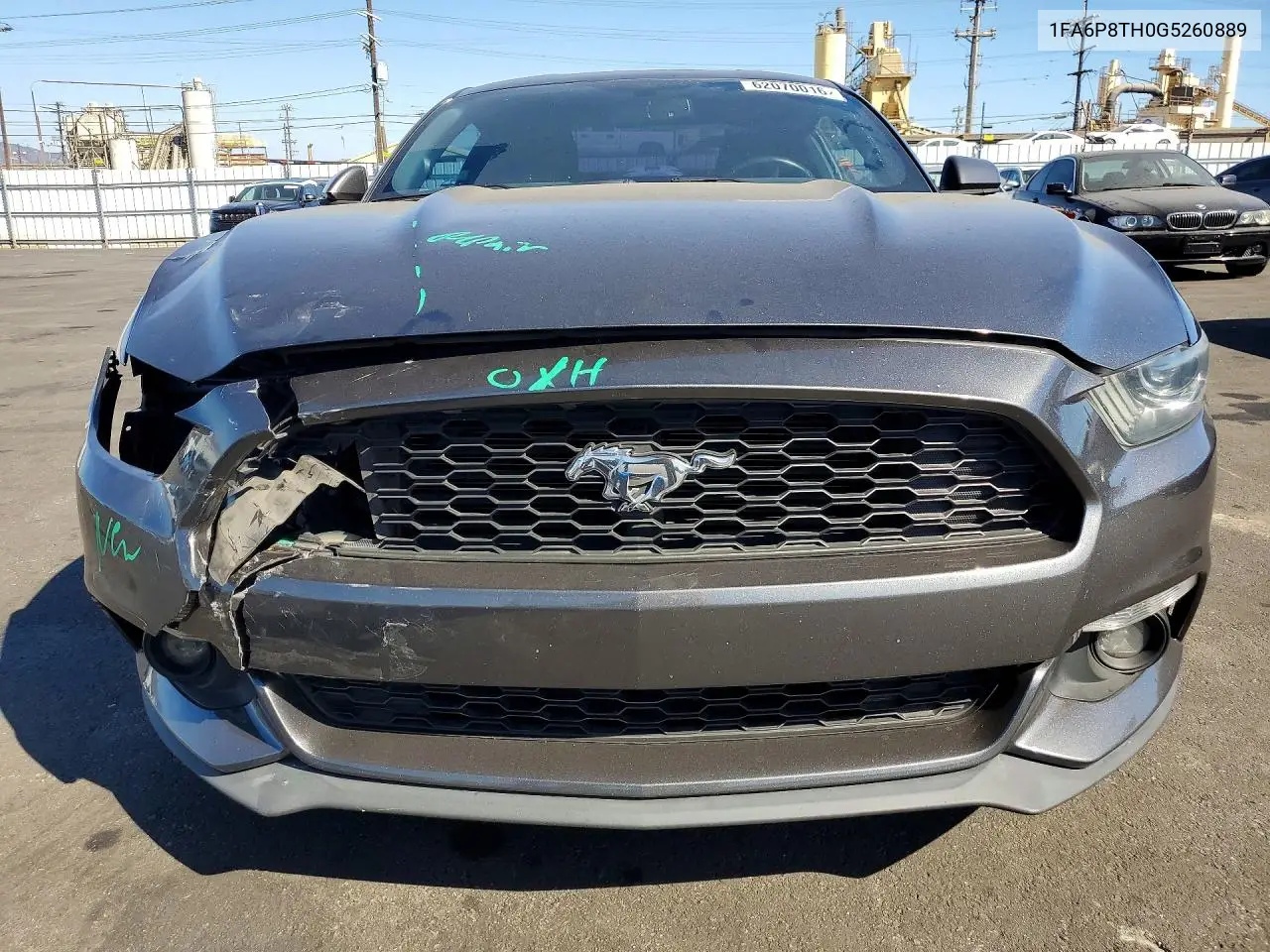 2016 Ford Mustang Base VIN: 1FA6P8TH0G5260889 Lot: 62070016