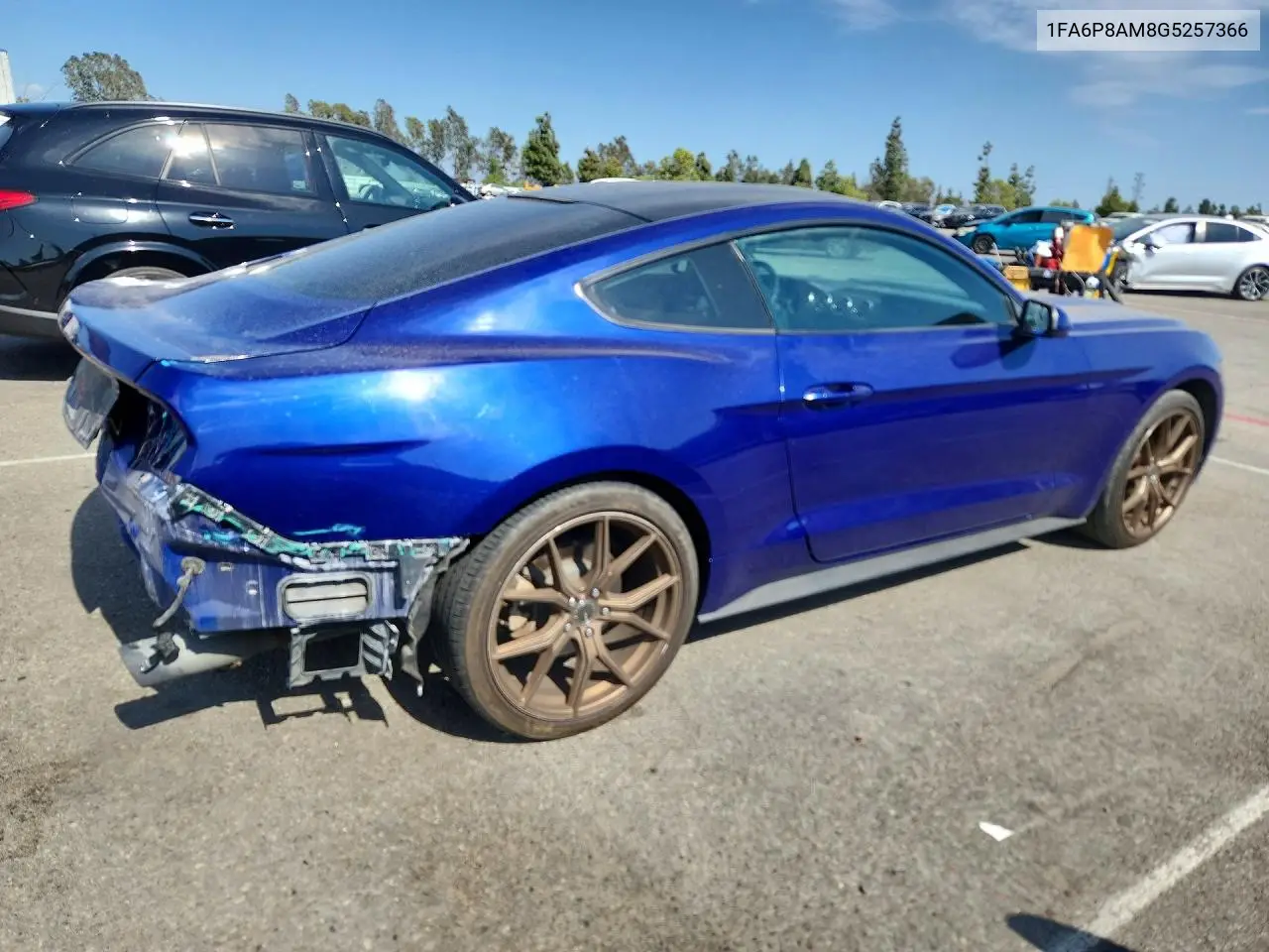 2016 Ford Mustang VIN: 1FA6P8AM8G5257366 Lot: 62095336