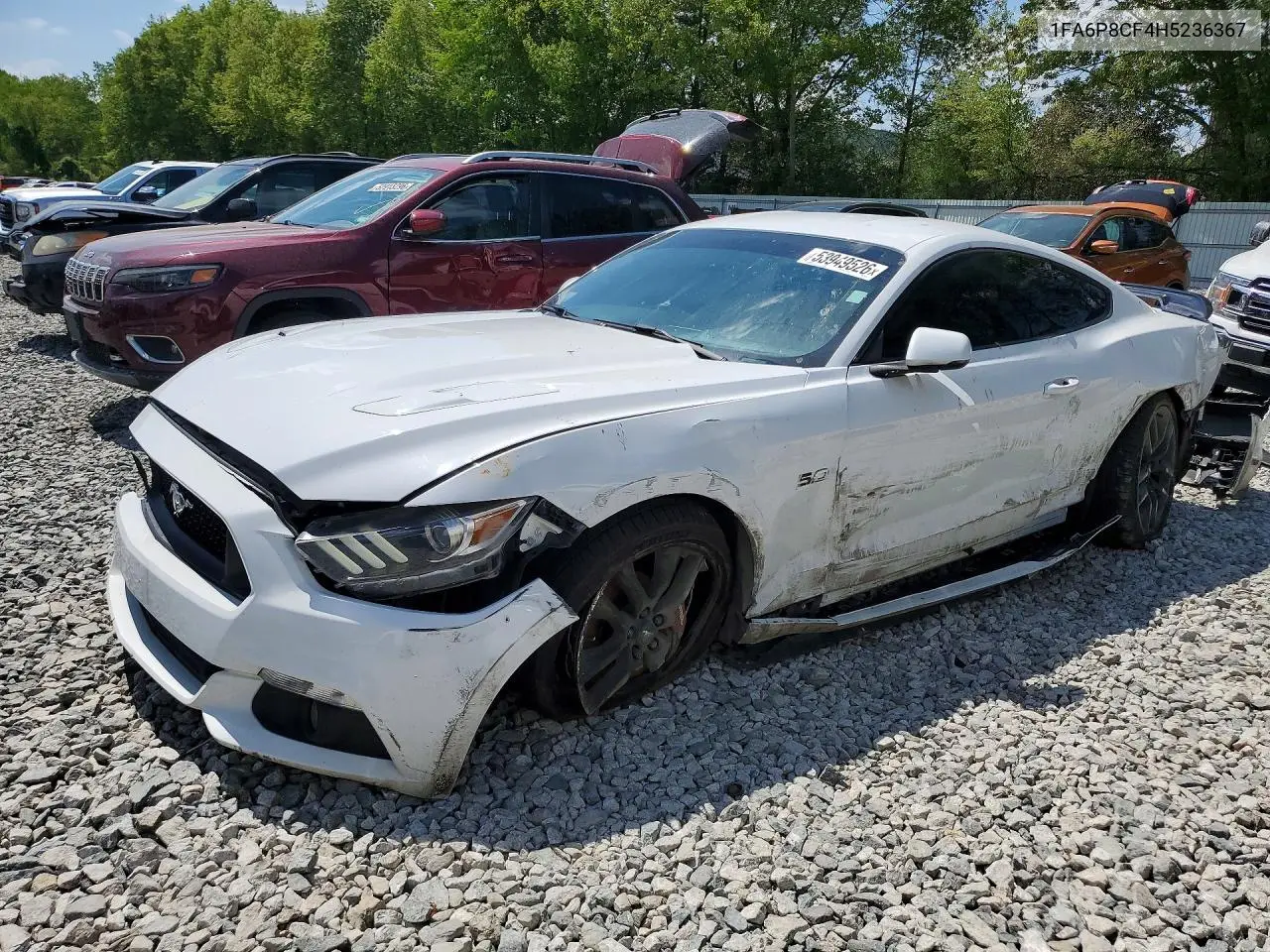 2017 Ford Mustang Gt VIN: 1FA6P8CF4H5236367 Lot: 53949526