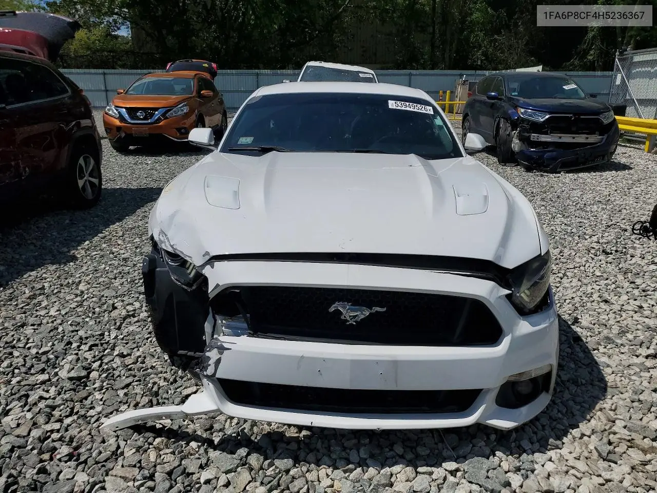 2017 Ford Mustang Gt VIN: 1FA6P8CF4H5236367 Lot: 53949526