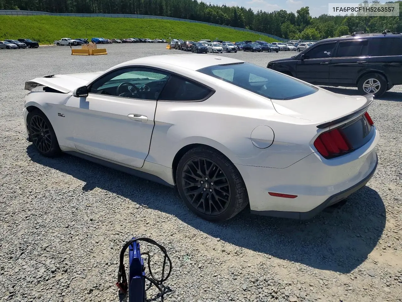 2017 Ford Mustang Gt VIN: 1FA6P8CF1H5263557 Lot: 57731846