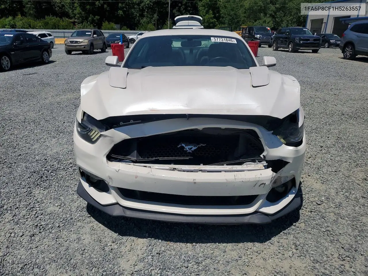 2017 Ford Mustang Gt VIN: 1FA6P8CF1H5263557 Lot: 57731846