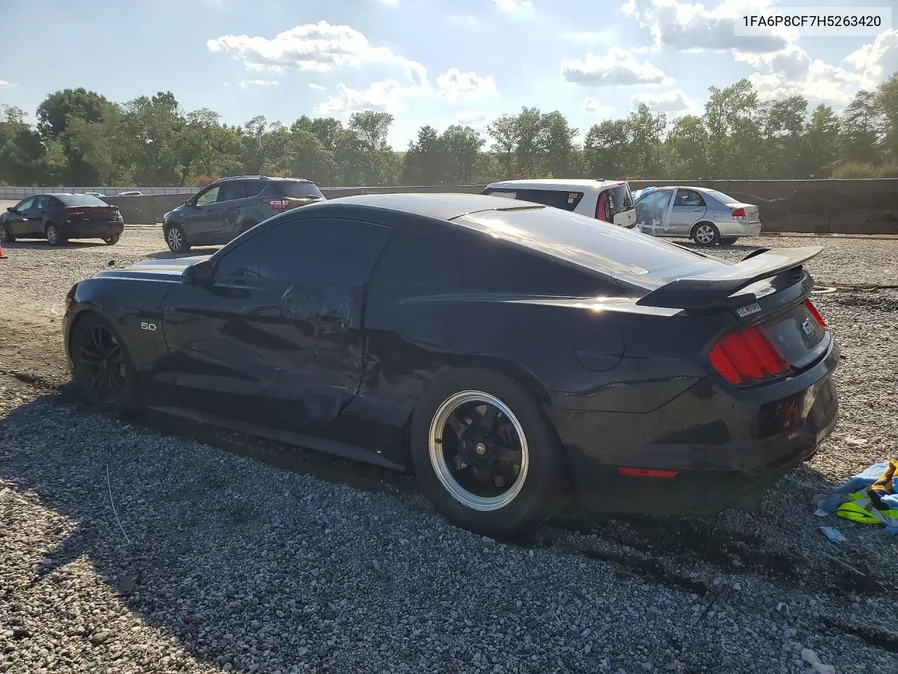 2017 Ford Mustang Gt VIN: 1FA6P8CF7H5263420 Lot: 60200556
