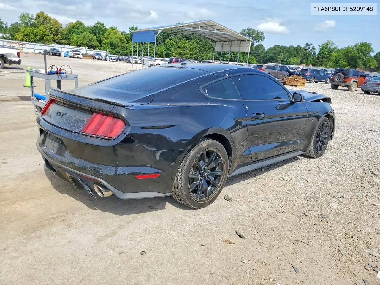 2017 Ford Mustang Gt VIN: 1FA6P8CF0H5209148 Lot: 61173396