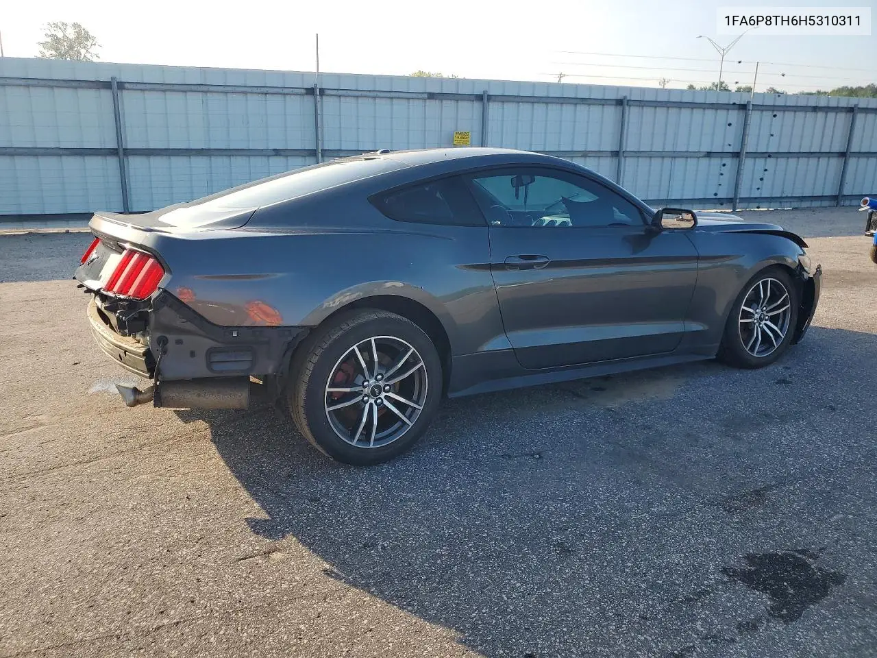 2017 Ford Mustang VIN: 1FA6P8TH6H5310311 Lot: 61285646