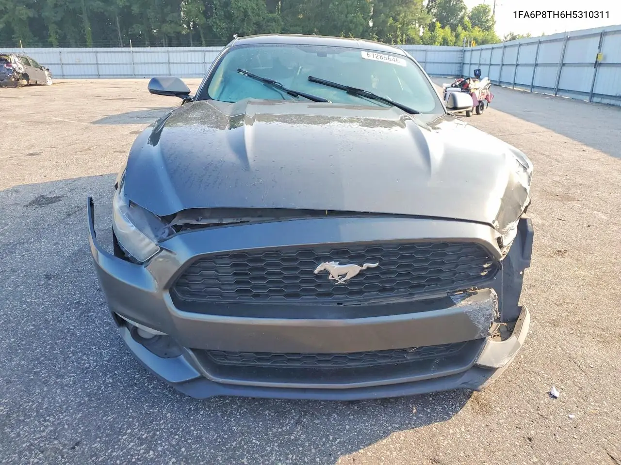 2017 Ford Mustang VIN: 1FA6P8TH6H5310311 Lot: 61285646