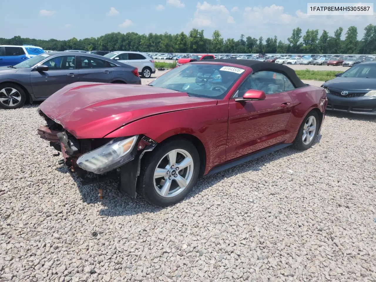 2017 Ford Mustang VIN: 1FATP8EM4H5305587 Lot: 61443506