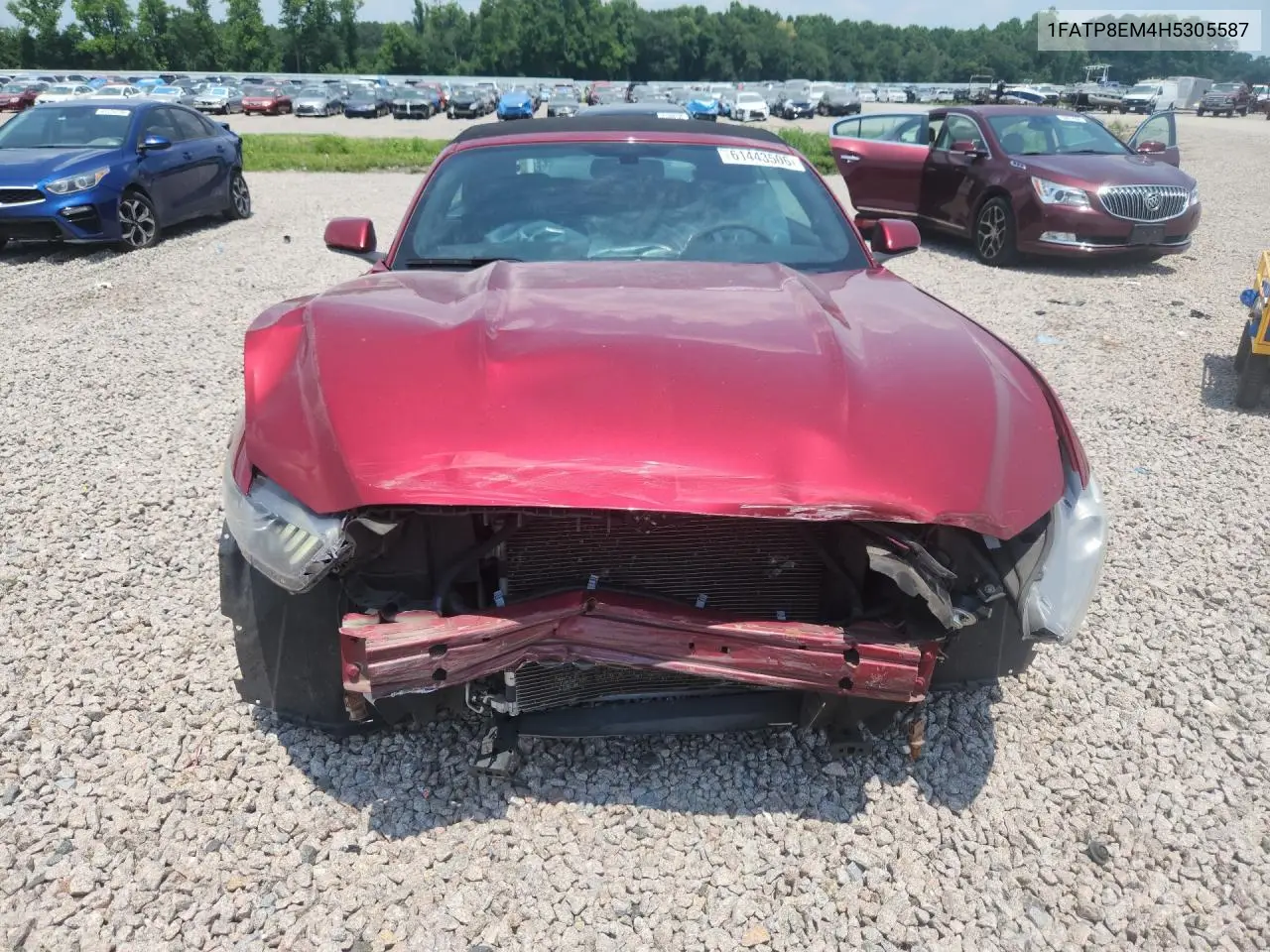 2017 Ford Mustang VIN: 1FATP8EM4H5305587 Lot: 61443506