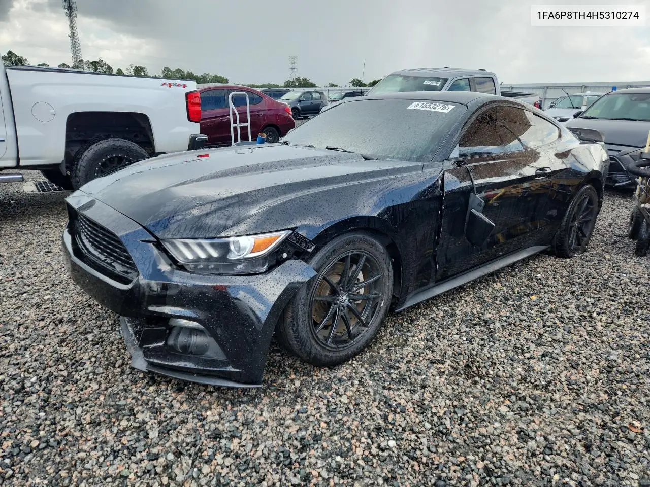 2017 Ford Mustang VIN: 1FA6P8TH4H5310274 Lot: 61553276