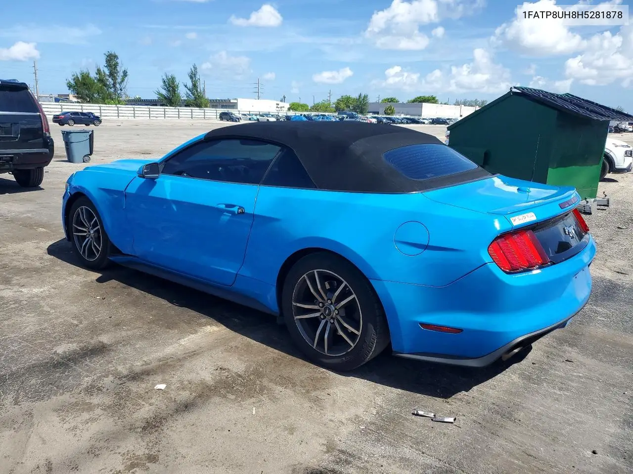 2017 Ford Mustang VIN: 1FATP8UH8H5281878 Lot: 62427656