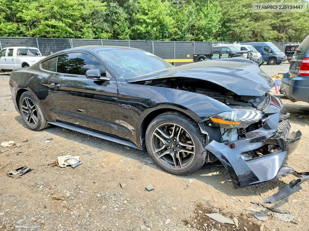2018 Ford Mustang Gt VIN: 1FA6P8CF2J5139447 Lot: 61075736