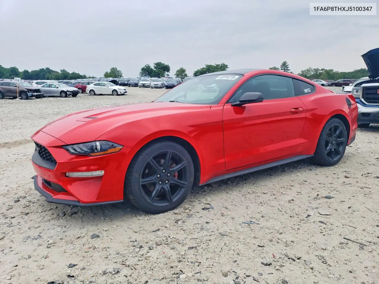 2018 Ford Mustang VIN: 1FA6P8THXJ5100347 Lot: 62016776