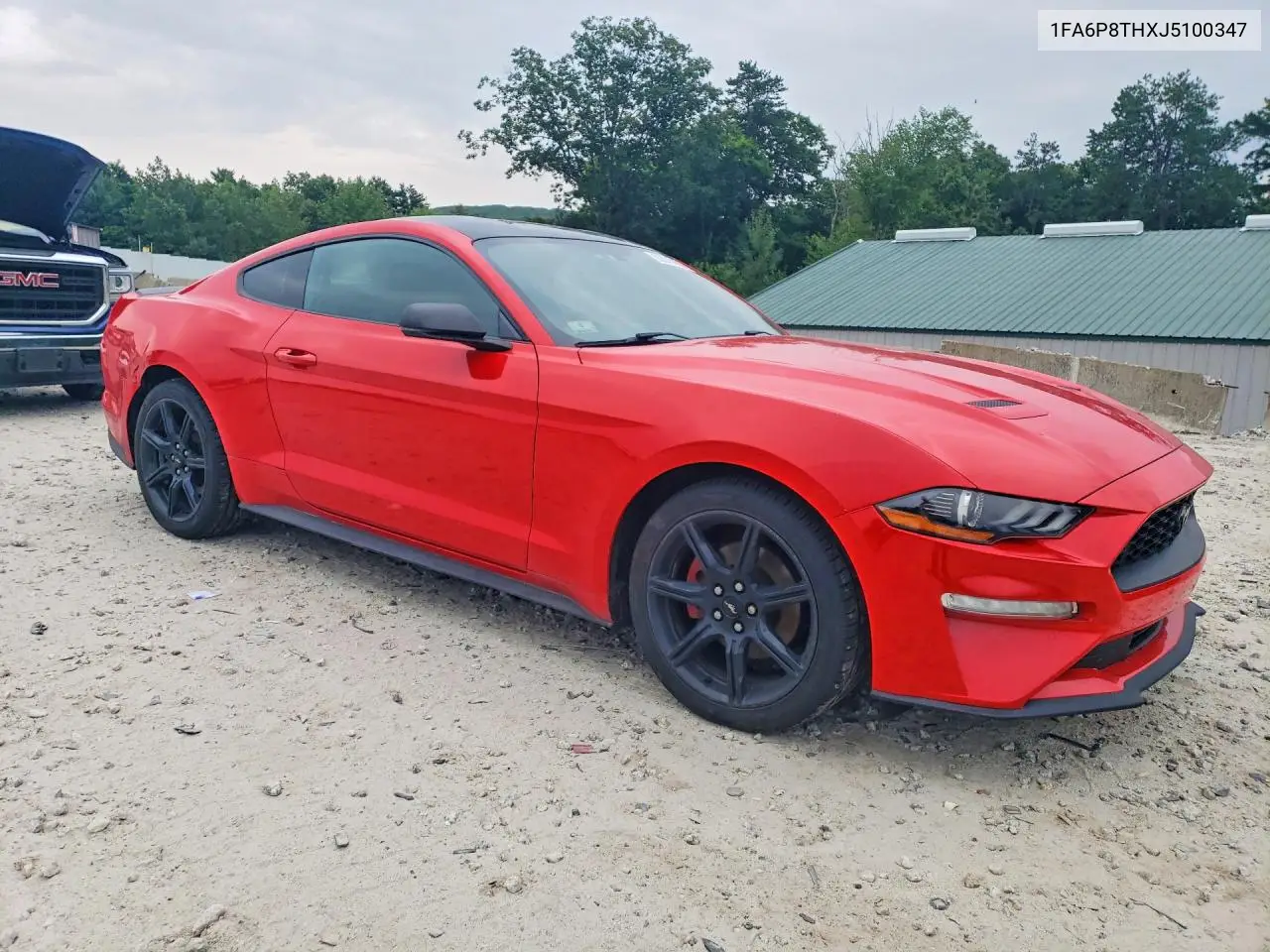 2018 Ford Mustang VIN: 1FA6P8THXJ5100347 Lot: 62016776