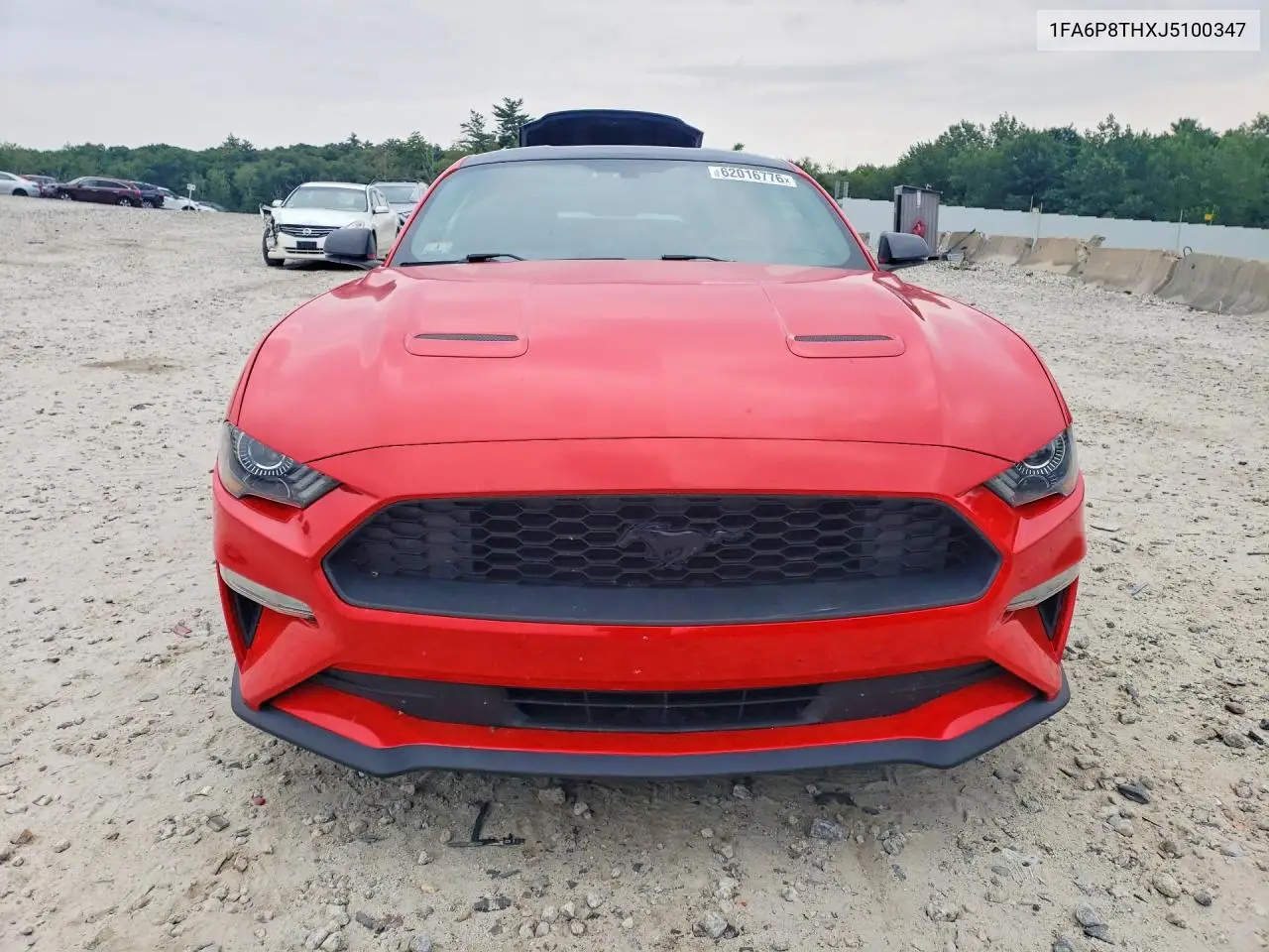 2018 Ford Mustang VIN: 1FA6P8THXJ5100347 Lot: 62016776