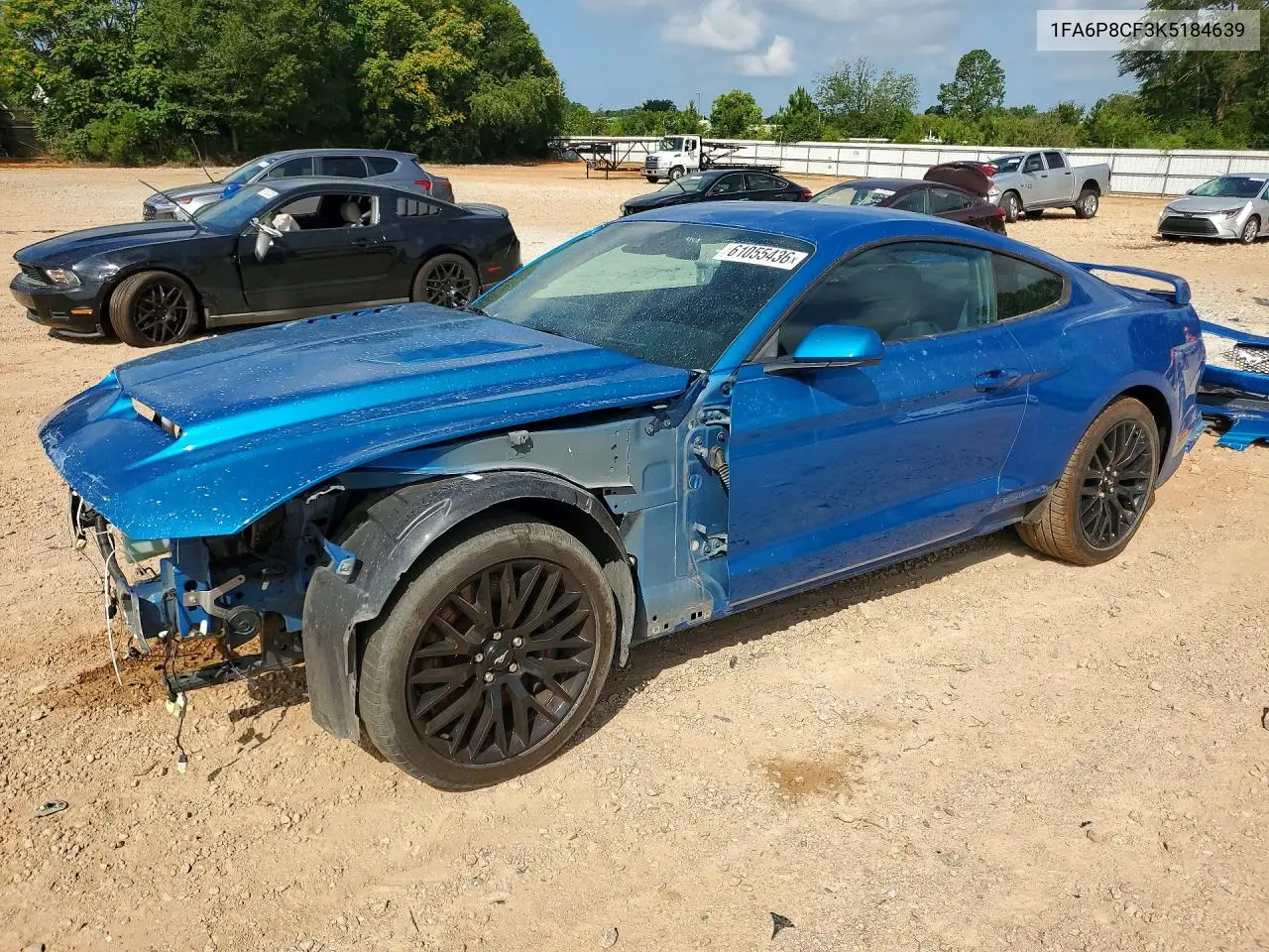 2019 Ford Mustang Gt VIN: 1FA6P8CF3K5184639 Lot: 61055436