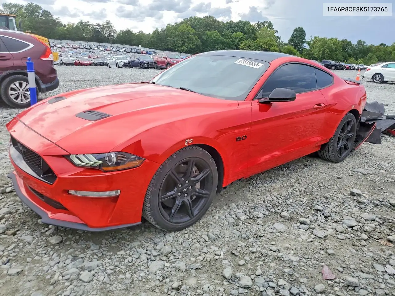 2019 Ford Mustang Gt VIN: 1FA6P8CF8K5173765 Lot: 61515856