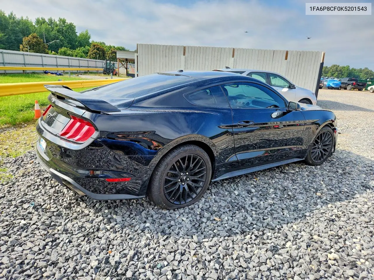 1FA6P8CF0K5201543 2019 Ford Mustang Gt