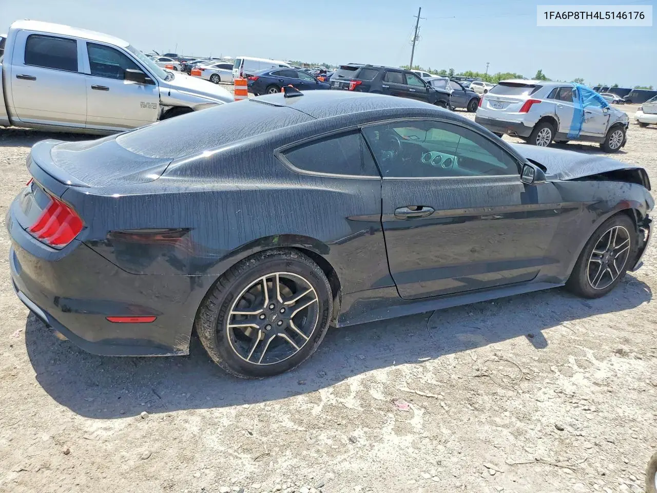 2020 Ford Mustang VIN: 1FA6P8TH4L5146176 Lot: 61135226