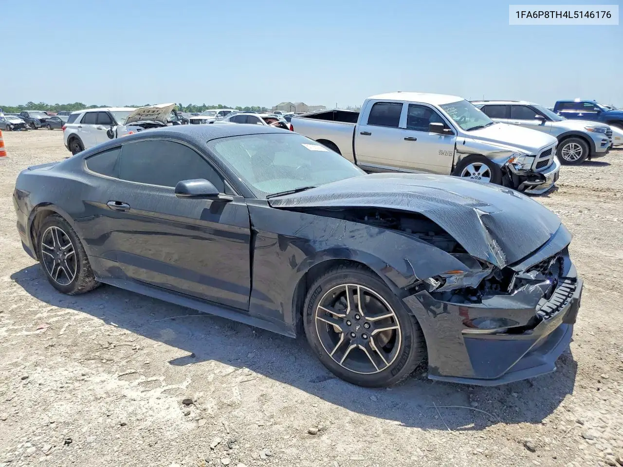 2020 Ford Mustang VIN: 1FA6P8TH4L5146176 Lot: 61135226