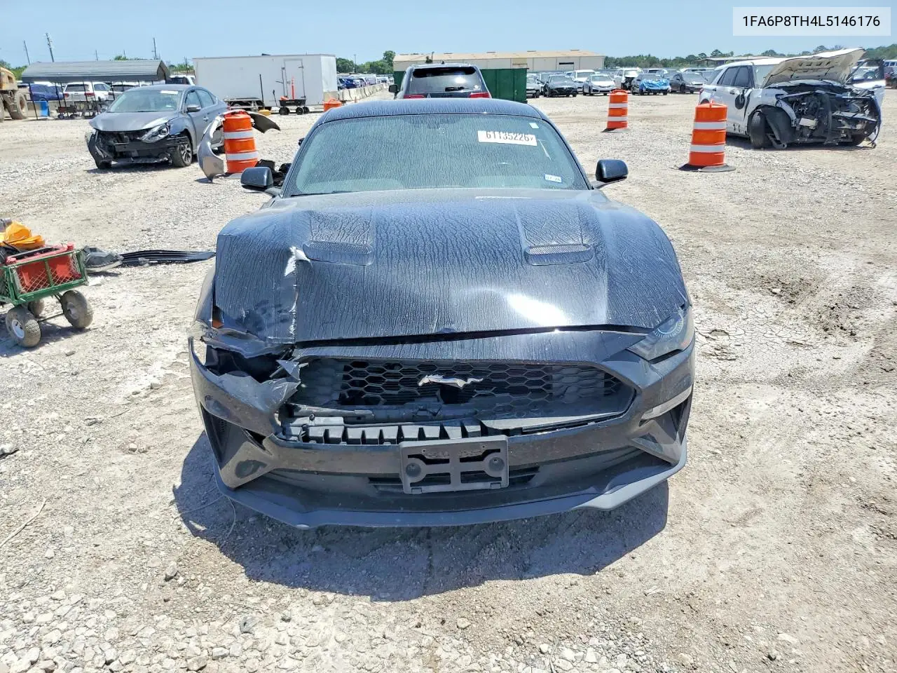 2020 Ford Mustang VIN: 1FA6P8TH4L5146176 Lot: 61135226
