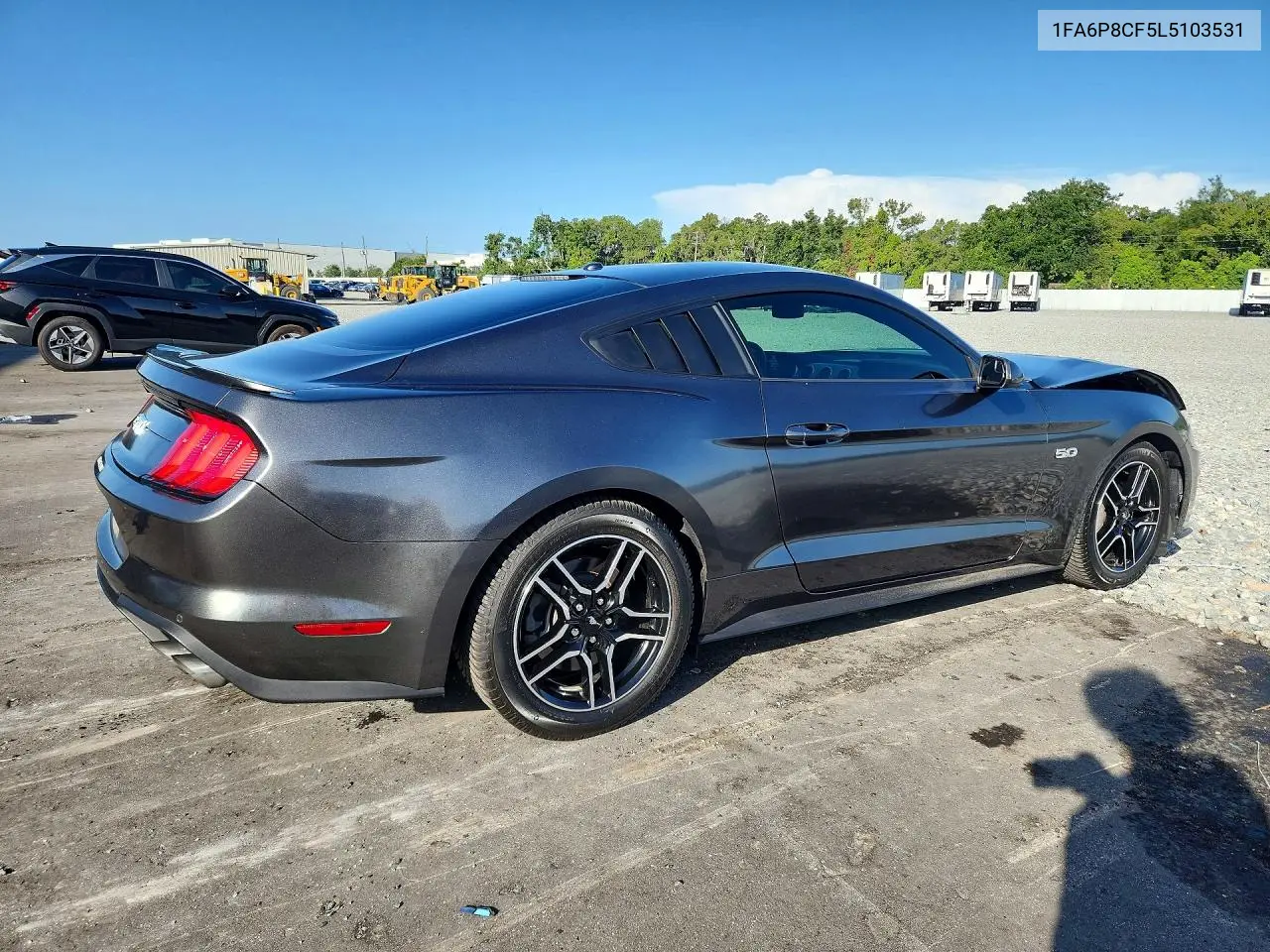 2020 Ford Mustang Gt VIN: 1FA6P8CF5L5103531 Lot: 61536396