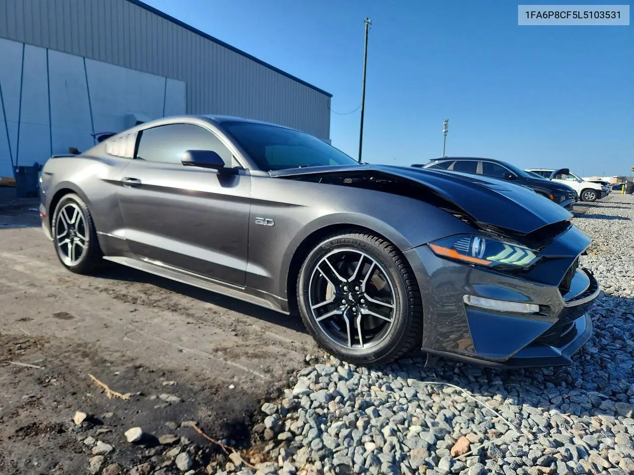 2020 Ford Mustang Gt VIN: 1FA6P8CF5L5103531 Lot: 61536396