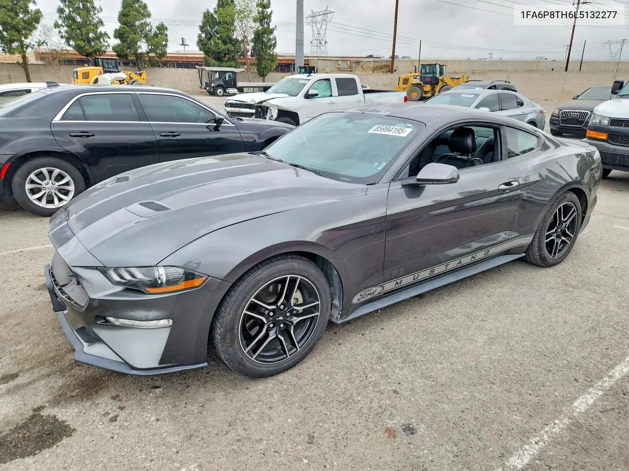 2020 Ford Mustang VIN: 1FA6P8TH6L5132277 Lot: 85994195