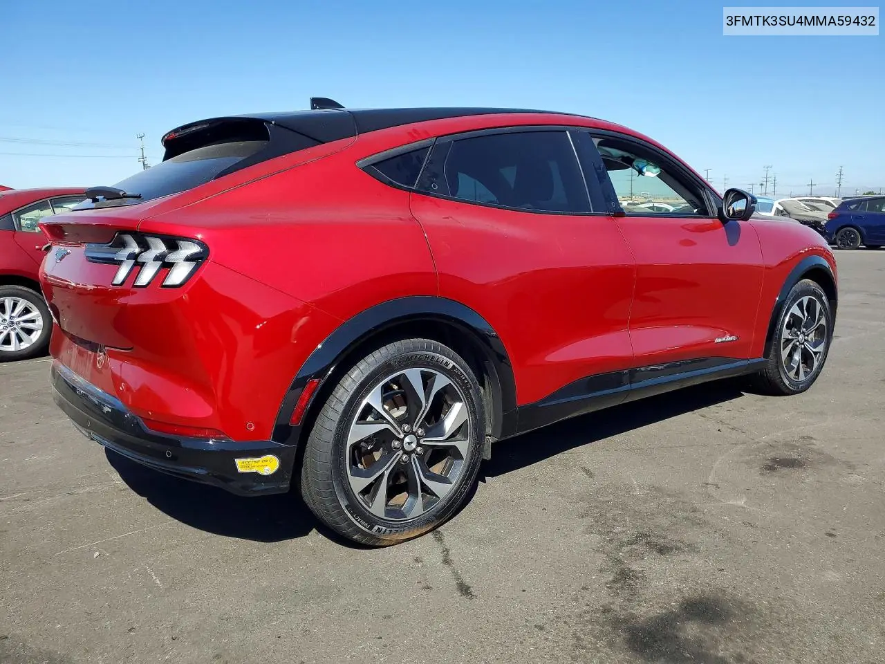 2021 Ford Mustang Mach-E Premium VIN: 3FMTK3SU4MMA59432 Lot: 57577136