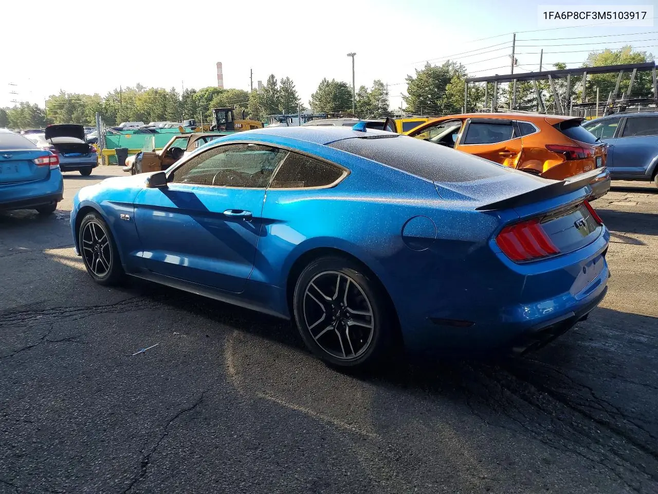 2021 Ford Mustang Gt VIN: 1FA6P8CF3M5103917 Lot: 61875876