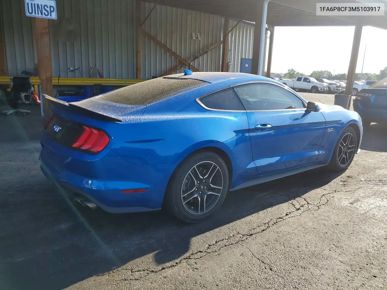 2021 Ford Mustang Gt VIN: 1FA6P8CF3M5103917 Lot: 61875876