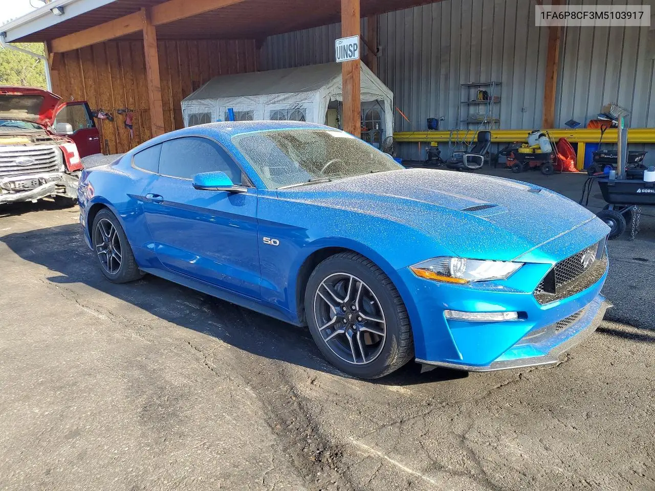 2021 Ford Mustang Gt VIN: 1FA6P8CF3M5103917 Lot: 61875876