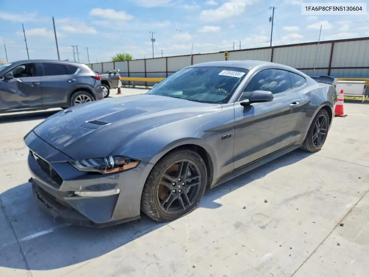 2022 Ford Mustang Gt VIN: 1FA6P8CF5N5130604 Lot: 57848306