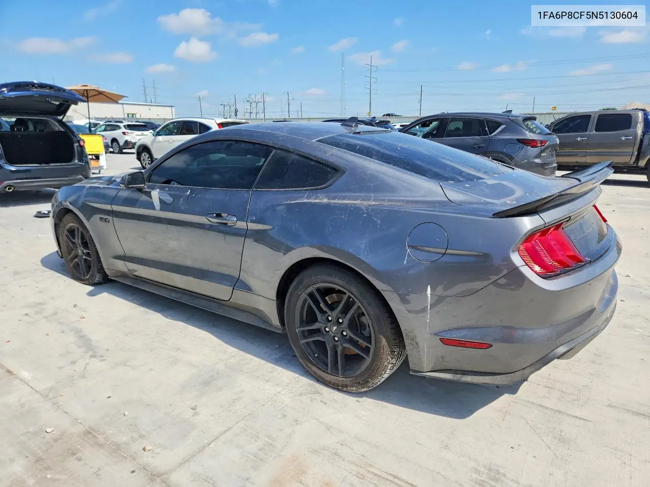 2022 Ford Mustang Gt VIN: 1FA6P8CF5N5130604 Lot: 57848306