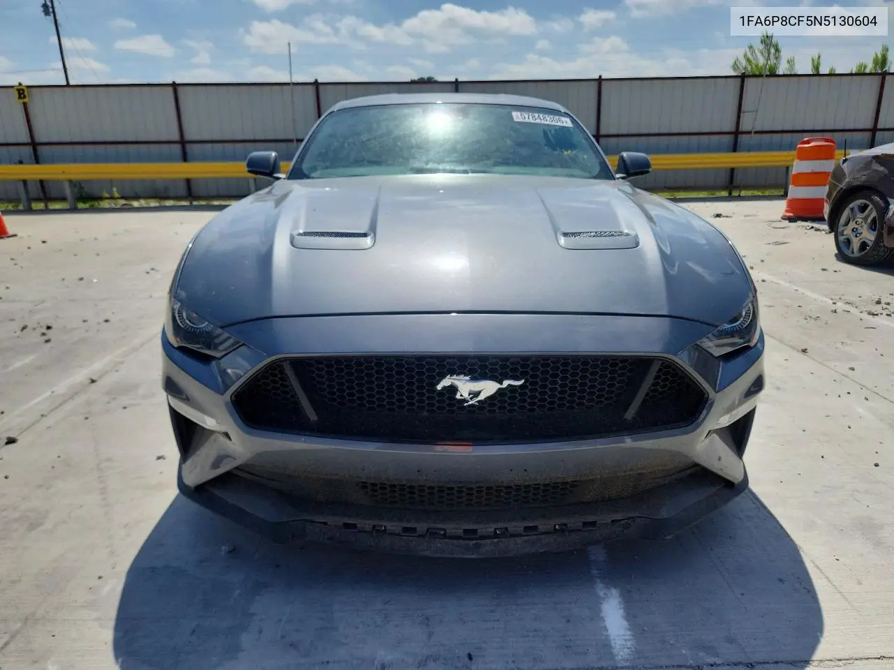 2022 Ford Mustang Gt VIN: 1FA6P8CF5N5130604 Lot: 57848306