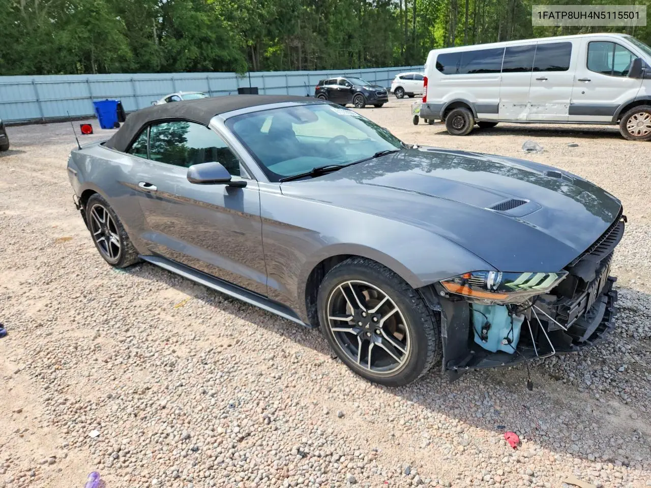 2022 Ford Mustang VIN: 1FATP8UH4N5115501 Lot: 61372936