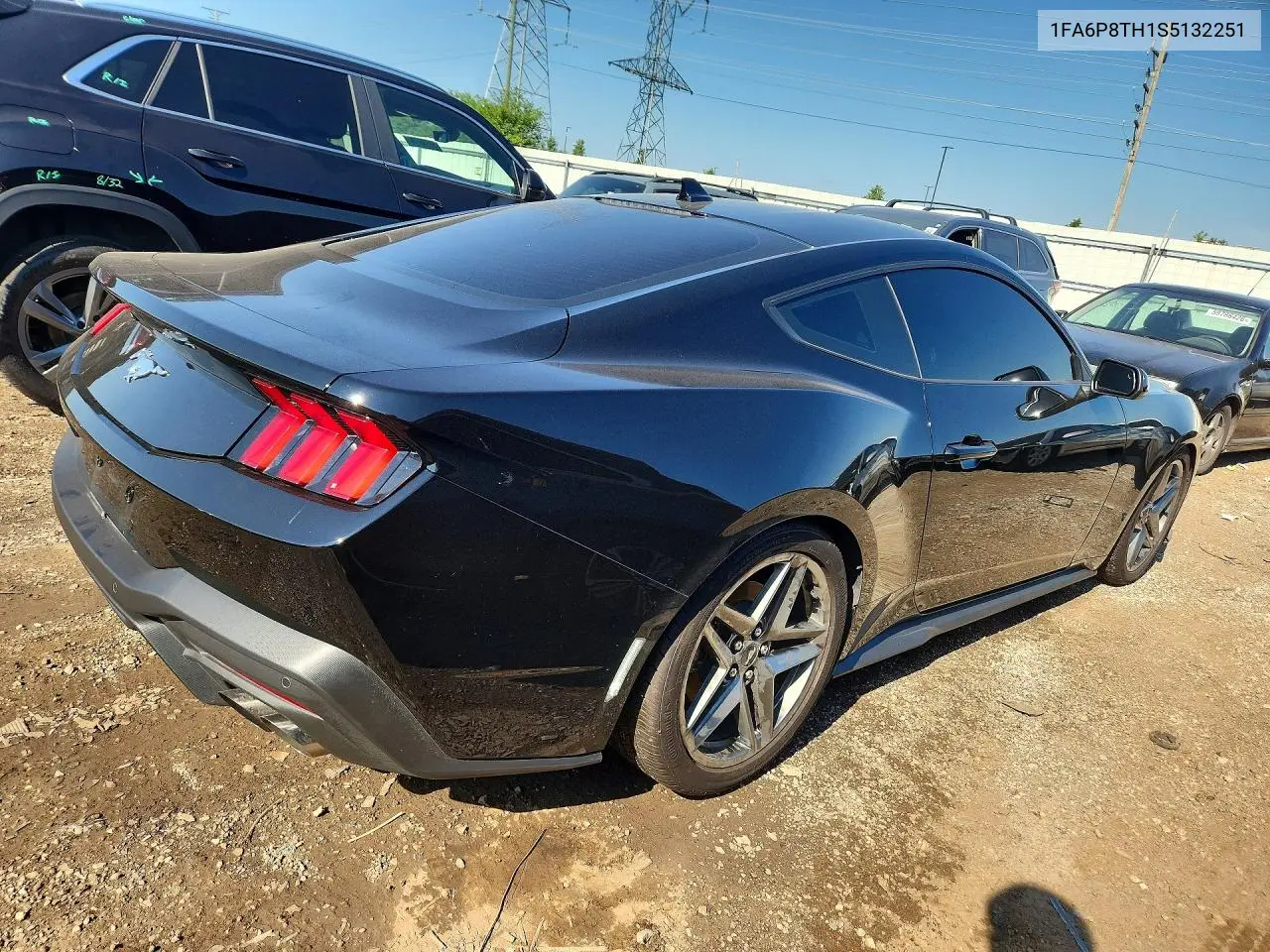 2025 Ford Mustang VIN: 1FA6P8TH1S5132251 Lot: 60370286