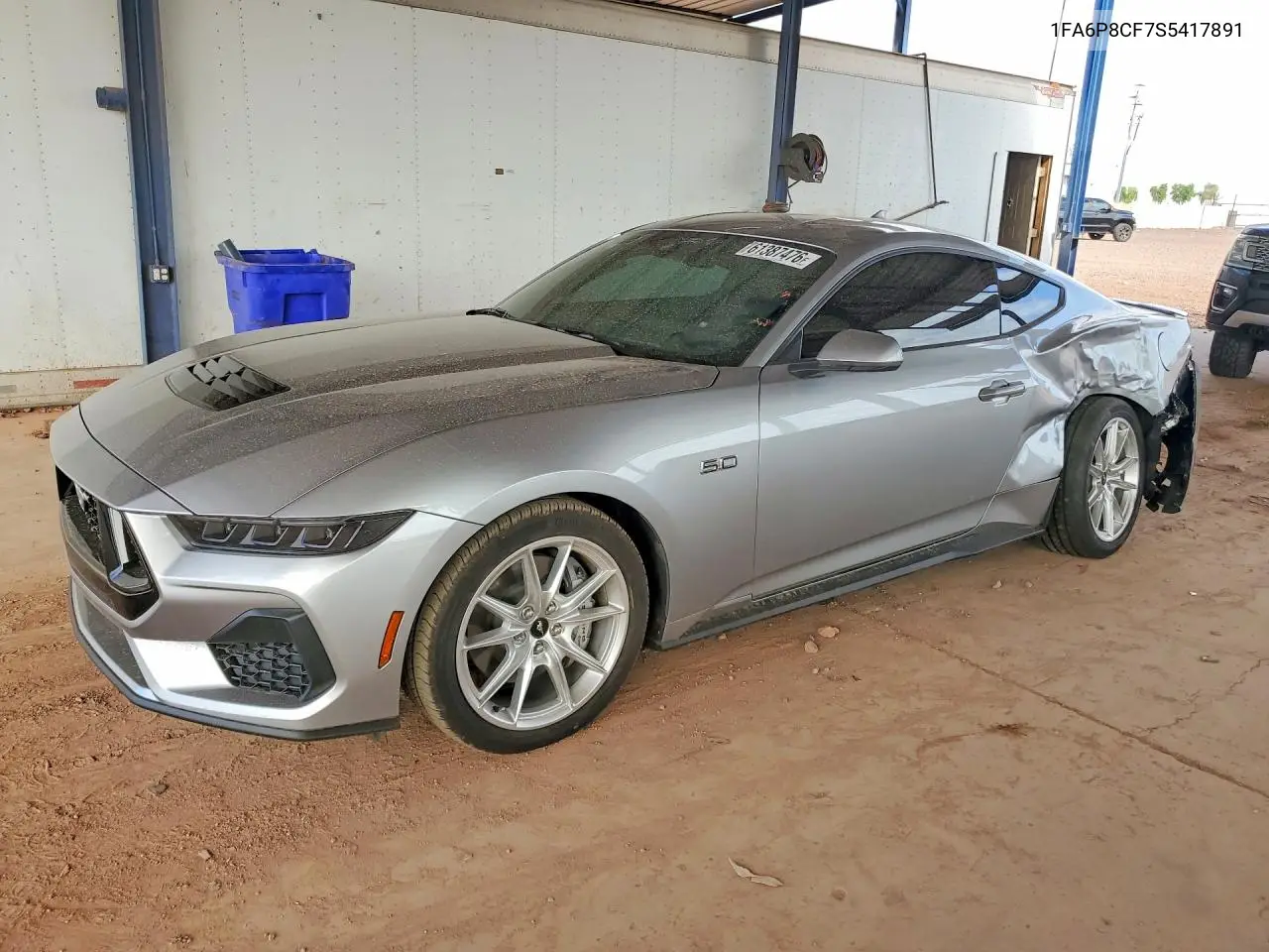 2025 Ford Mustang Gt VIN: 1FA6P8CF7S5417891 Lot: 61387476
