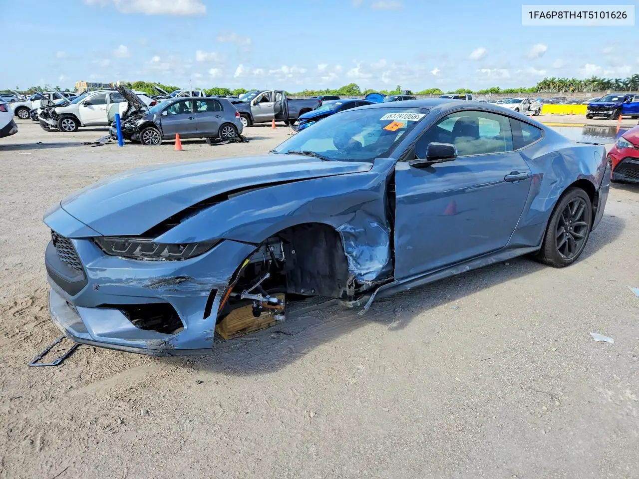 2026 Ford Mustang VIN: 1FA6P8TH4T5101626 Lot: 61791056