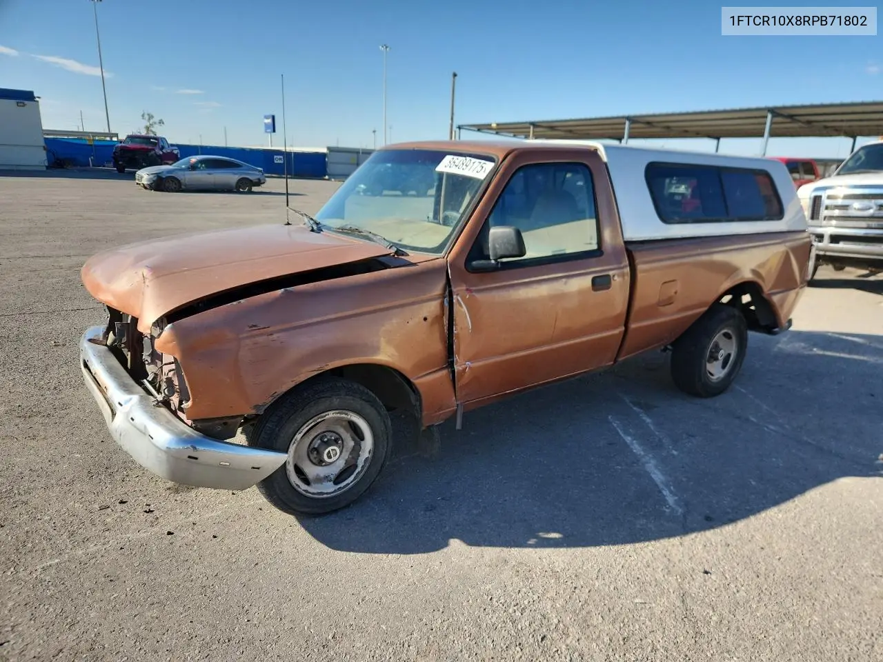 1994 Ford Ranger VIN: 1FTCR10X8RPB71802 Lot: 86489175