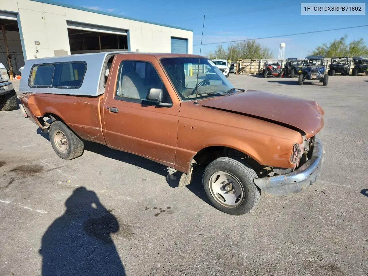 1994 Ford Ranger VIN: 1FTCR10X8RPB71802 Lot: 86489175