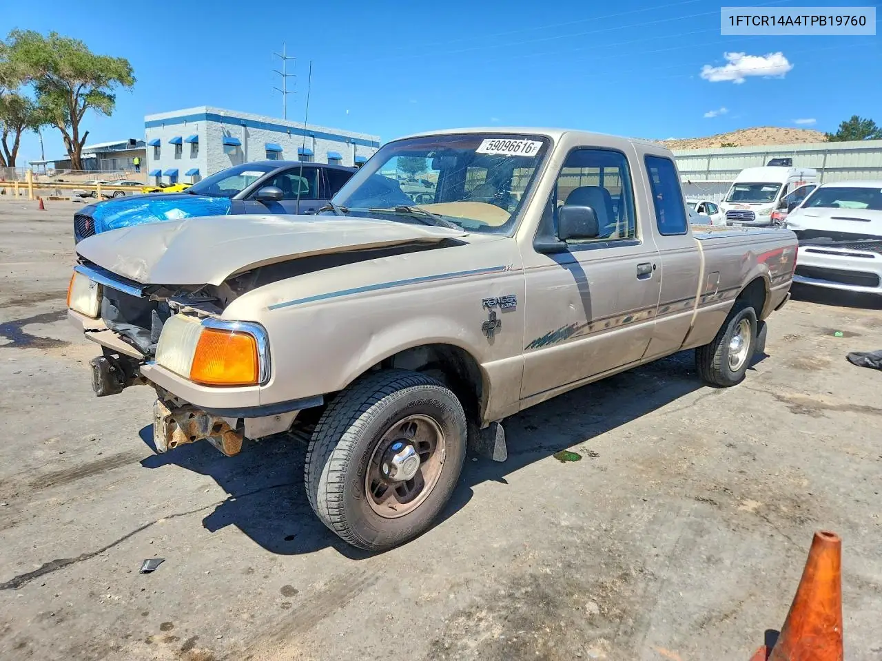 1996 Ford Ranger Super Cab VIN: 1FTCR14A4TPB19760 Lot: 59096616