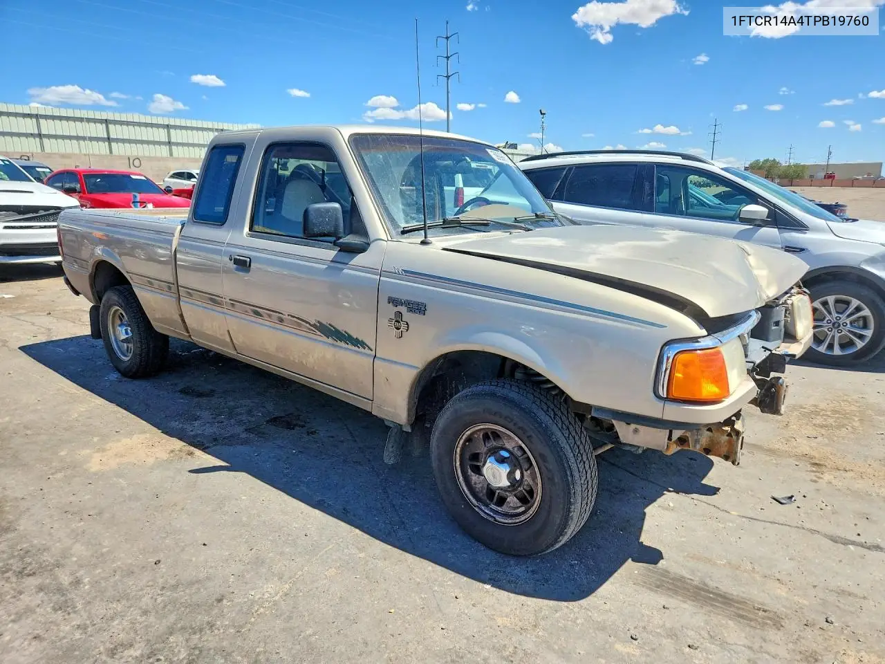1996 Ford Ranger Super Cab VIN: 1FTCR14A4TPB19760 Lot: 59096616