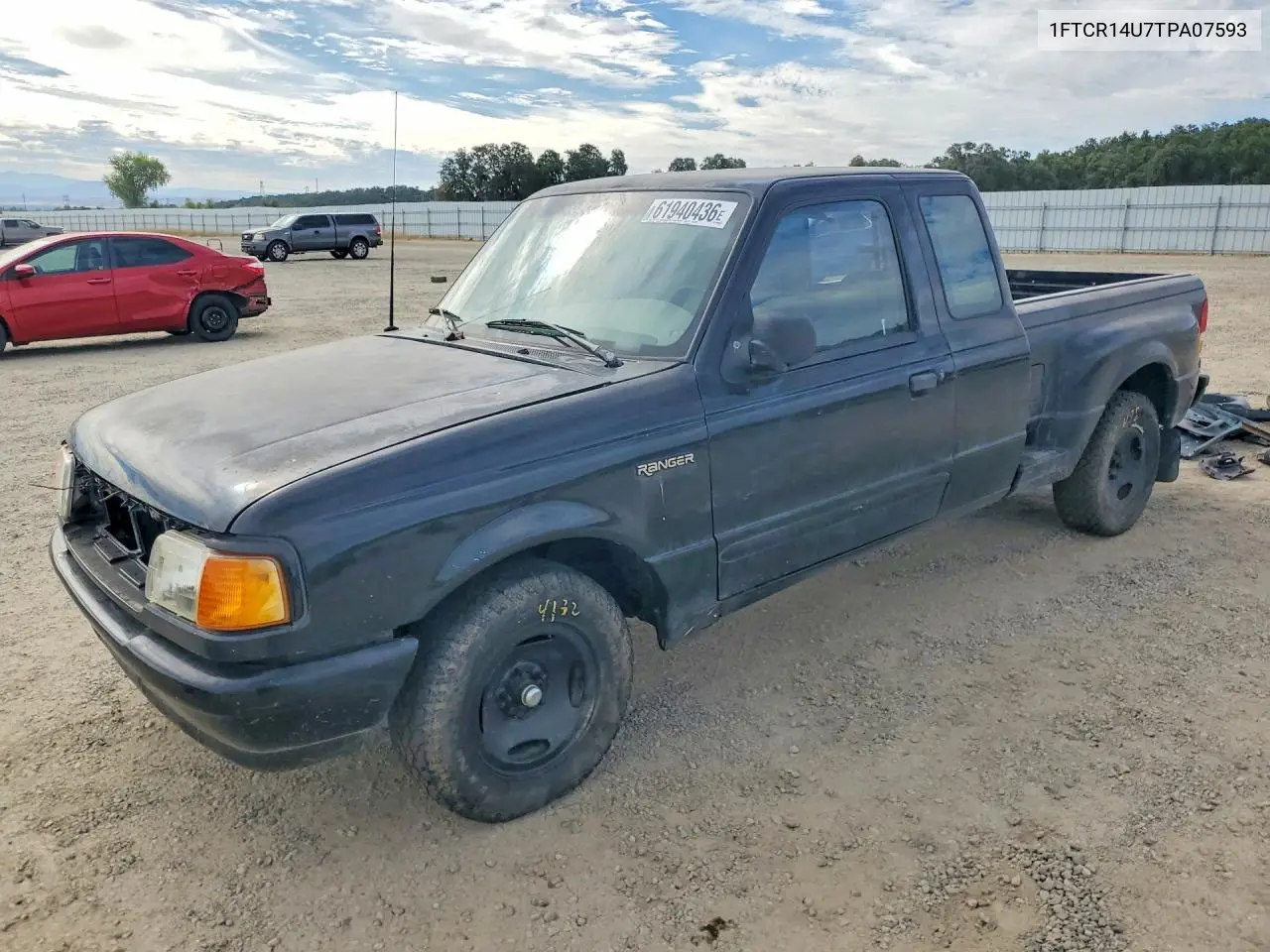 1996 Ford Ranger Super Cab VIN: 1FTCR14U7TPA07593 Lot: 61940436
