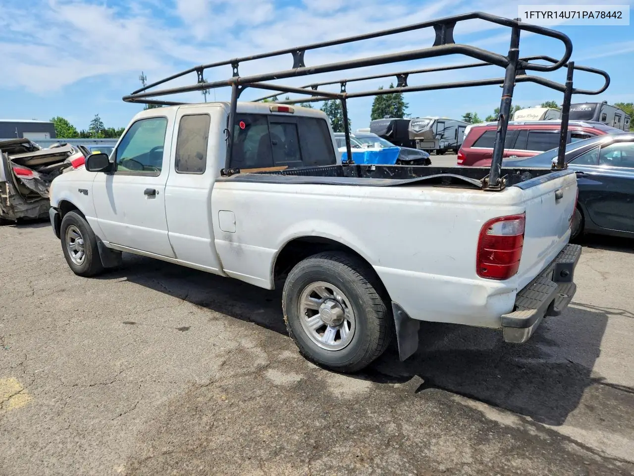2000 Ford Ranger VIN: 1FTYR14U71PA78442 Lot: 58653606