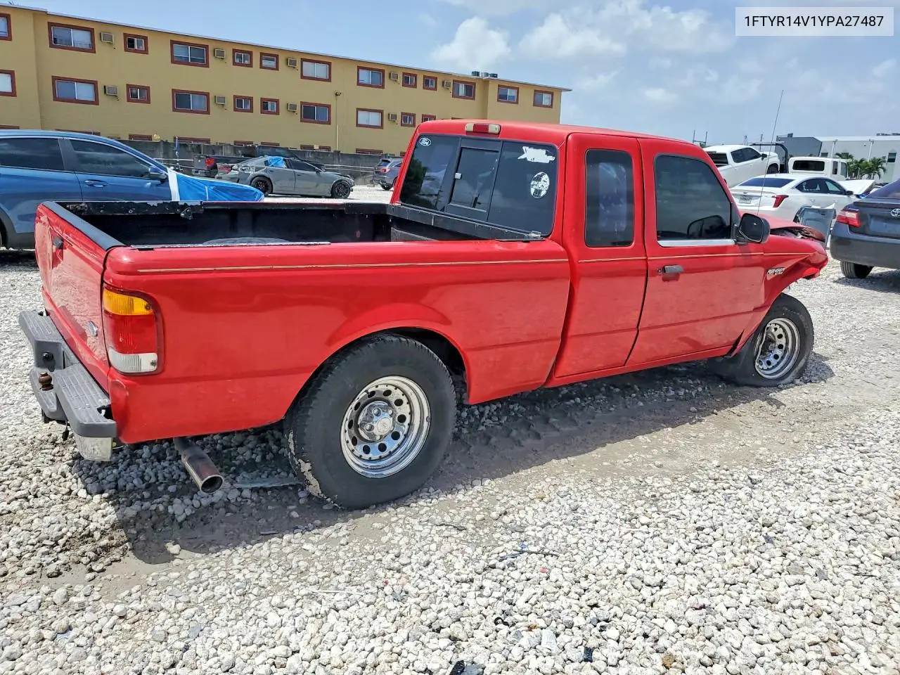 2000 Ford Ranger Super Cab VIN: 1FTYR14V1YPA27487 Lot: 60291676