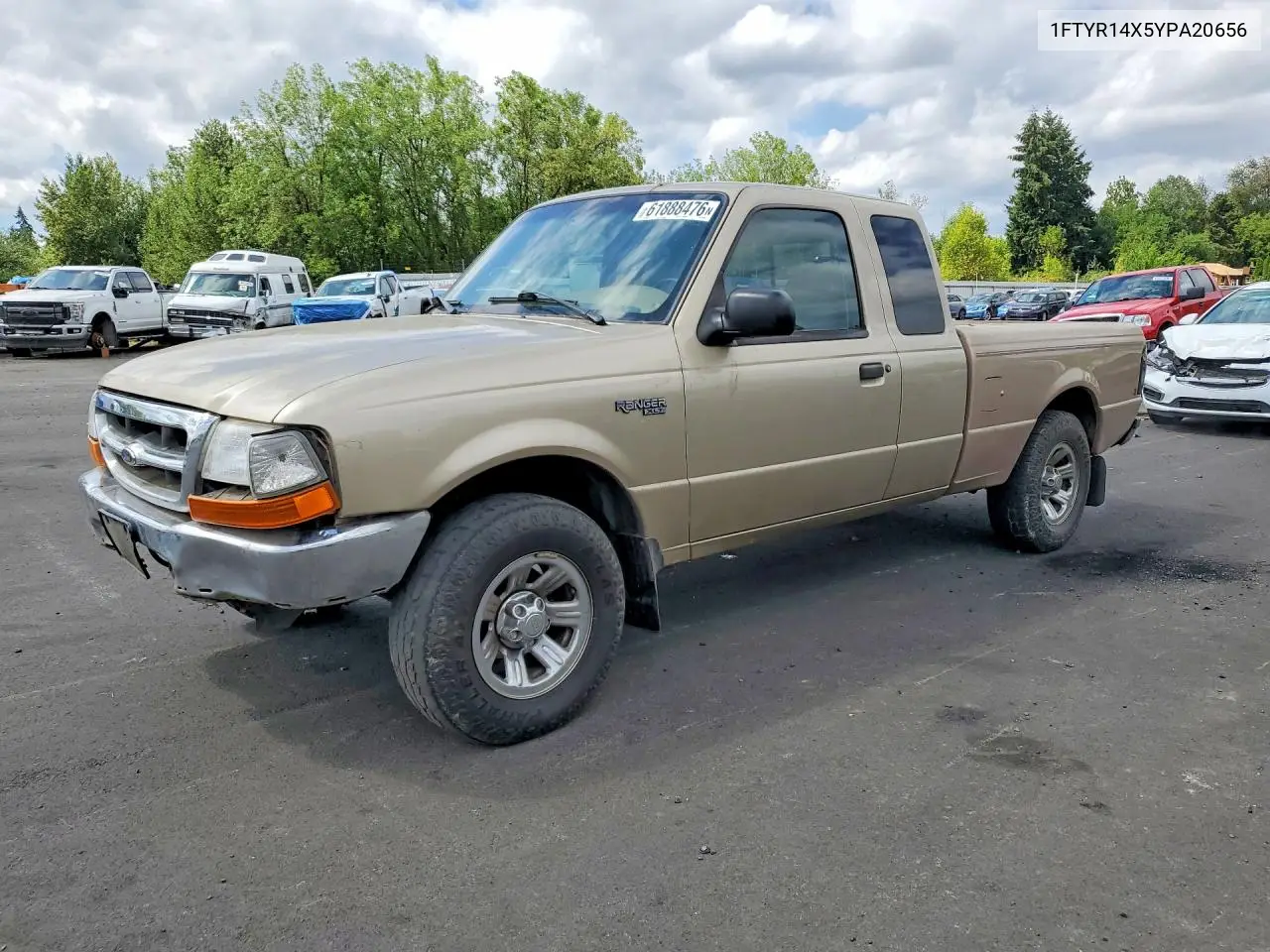 2000 Ford Ranger Super Cab VIN: 1FTYR14X5YPA20656 Lot: 61888476