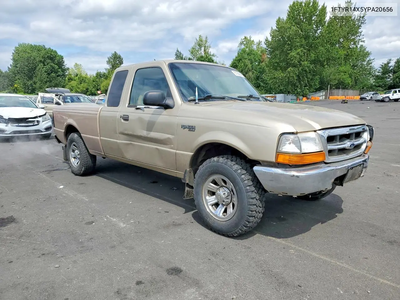 2000 Ford Ranger Super Cab VIN: 1FTYR14X5YPA20656 Lot: 61888476