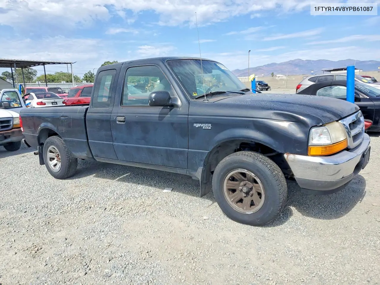 2000 Ford Ranger Super Cab VIN: 1FTYR14V8YPB61087 Lot: 61935486
